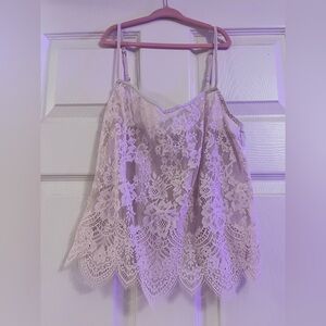 Elegant Lace Women’s Top - Light Pink